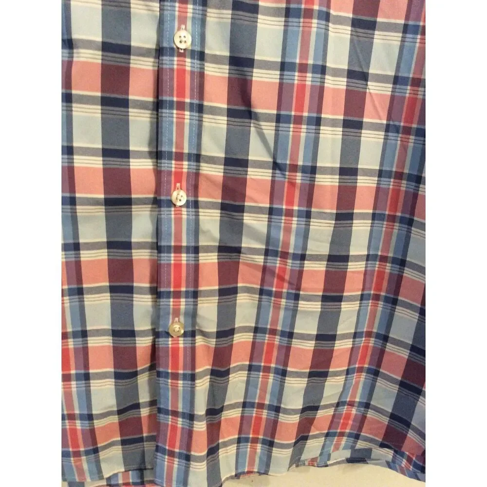 Vineyard Vines Size 2XL mens classic fit tucker button up shirt plaid